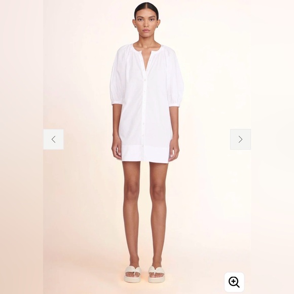 Staud Vincent Mini Dress – White – Size Small - Picture 2 of 8